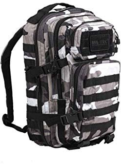 Mil-Tec US Assault Pack Tagesrucksack (20L) • Taktischer Militär Rucksack mit MOLLE-System • Kompakter Bundeswehr Rucksack, Wanderrucksack, Reiserucksack für Outdoor, Camping & Einsatz • Urban, S