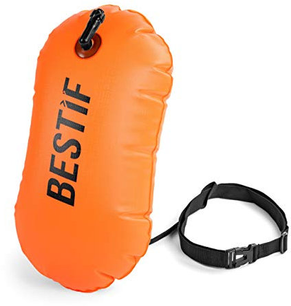 Schwimmboje Erwachsene Triathlon Aufblasbar Schwimmhilfe BESTIF Swimming Buoy 15L Hohe Sichtbarkeit Schwimmen
