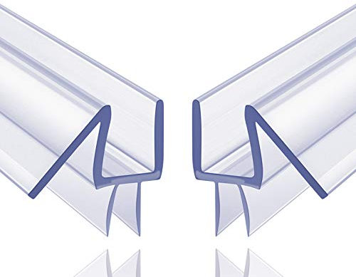 2-Pack Butecare Frameless Shower Door Bottom Seal – Stop Shower Leaks and Create a Water Barrier (1/4” Bottom)