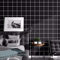 Chbrket Möbelfolie Selbstklebend Folie Klebefolie Für Möbel Tür Fensterbank Schrank Schminktisch Diy Vinyl Dekorfolie Wasserdicht Pvc Schwarz Kariert 60X200CM