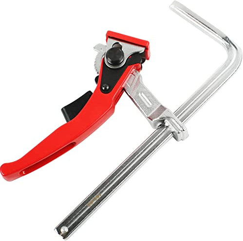 TIHOOK Lever Clamp, All-Steel Table Clamp, 160 mm Capacity and 60 mm Trowel Depth, Screw Clamps, One-Handed Clamp, Fixation of Guide Rails from Various Manufacturers, Quick Release Clamp
