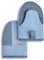 KitchenAid Beacon Two-Tone Mini Oven Mitt Set, 5.5x8, Blue Velvet/Blue Heaven