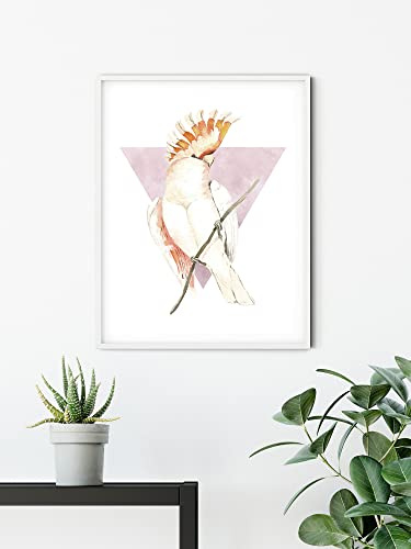 Komar Wandbild - Cute Cacadoo - Größe: 40 x 50 cm - Poster, Kunstdruck, Dekoration, Wohnzimmer, Schlafzimmer (ohne Rahmen)