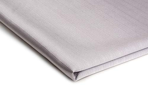 Gestreifter Satin, Dekostoff 50 x 150 cm (Silber)