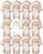 12 Stück Braut-Kimono-Bademantel, Brautjungfer-Bademäntel, Brautparty-Bademäntel mit goldenem Glitzer für Frauen, Hochzeit, Party, bereit für Frauen, bereit, Weiß, Champagner, XX-Large