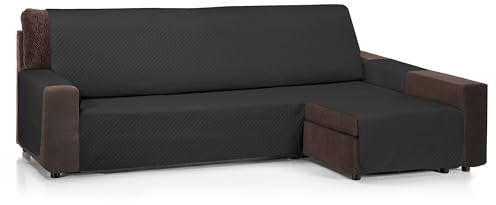 Martina Home Diamond Chaiselongue, gepolstert, 240 cm, Schwarz