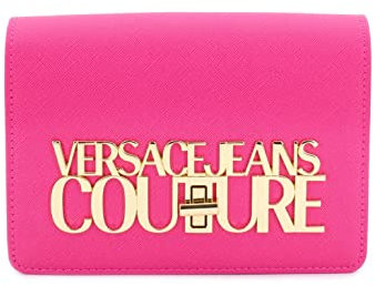 VERSACE JEANS COUTURE Borsa A Tracolla Da Donna Marchio, Modello Logo Lock 74VA4BL3ZS467, Realizzato In Pelle Sintetica. Rosa
