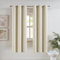 DUALIFE Curtains 80 Inch Length 2 Panels Set, 34 Inch Wide, Door Interior Curtains for Living Room Grommet Narrow Curtain Drapes for Bedroom/Home Office, 34x80 Inches Long, Buttercream
