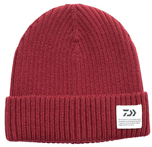 Daiwa D-Vec Beanie Burgundy Mütze Strickmütze Angelmütze