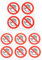 iplusmile Aufkleber „Do Not Touch“ – 20 Stück Runde Laminierte Vinyl-Aufkleber Schilder-Warnschilder Sicherheitswarnschild-Aufkleber No-Touch-Schilderaufkleber, 50mm