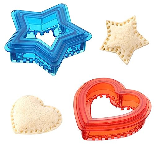 Sandwich Ausstecher, Sandwichform, DIY Sandwich Cutter Decruster Und Sealer Kinder, Kinder Lunchbox Bento-Box Zubehör Für Schulessen, Partys, Picknicks (2pcs)