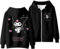WANHONGYUE Kuromi Sudadera con Capucha y Cremallera Jersey de Manga Larga Hoodie Sweatshirt Chaqueta para Mujer Niña, Color 2, L