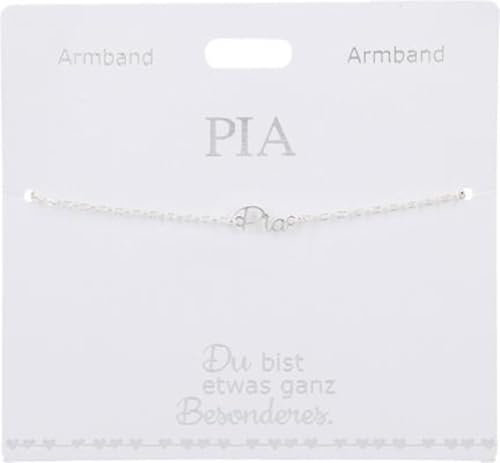 Generisch Armband für Kinder - Versilbertes Armband mit Namen Pia