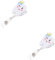 Lurrose 2st Id-schnalle Aus Filz Geschenk Klarer Pflegeausweis Halter Einziehbare Ausweishalter Zahnarzthelferin Abzeichen- Pflegekarten Abs Weiß Liebe Kind Zubehör