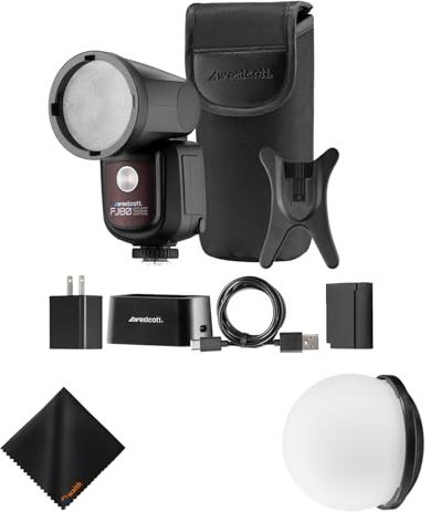 Westcott Strobe FJ80-SE M Universal 80Ws Speedlight with 2.4 LCD Bundle