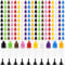 JIAYUET 200 PCS 15ml Plastic Empty Dropper Bottles, Small Squeezable Dropper Bottles for Paint, Essence, Eye Drops, Colourful