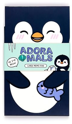 Puckator Notizbuch mit Flip-Öffnung, Pinguin, süße Tiere