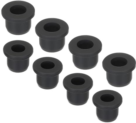 QUARKZMAN 12 Stück Kabeldurchführung Gummi AD 14mm/12mm,ID 9mm/7.5mm Durchgangstüllen, Gummitüllen Kabeltülle Dichtungsring Gummistopfen für Elektrischer Leiter Draht Kabelschutz, Schwarz