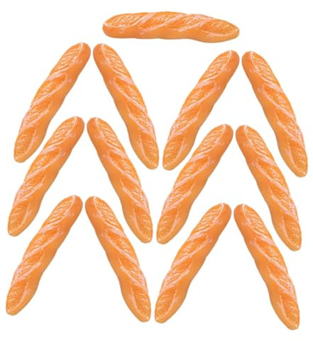 FOYTOKI 13stücke Teiliges Mini Baguette Mini Brot Deko Puppenhaus Zubehör Feine Verarbeitung Realistische Mikro-Szene Figuren Für Puppenhaus Dekoration Und Fotorequisite