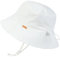 Creekstone Bébé Bob Chapeau de Soleil pour Garçon Fille Tout-Petit Chapeau Seau pour Enfants UPF 50+ Protection Solaire Chapeaux de Plage d'été 0-24M (FR/ES, Âge, 6 Mois, 24 Mois, Blanc)