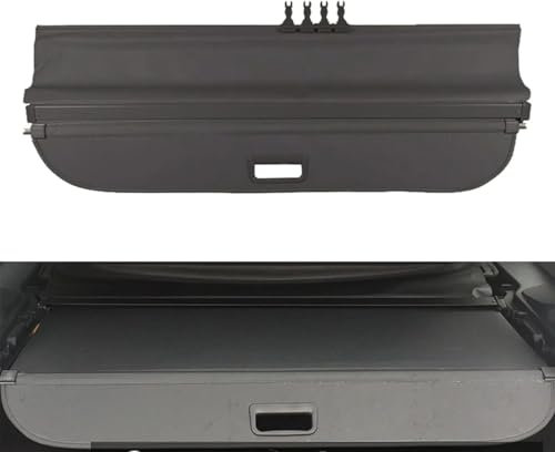 ZHANGJF Auto Einziehbare Hintere Kofferraum Hutablage Für BMW E84 X1 2009 2010-2015, Kofferraumabdeckung Cargo Kofferraum Abdeckung Ablagen