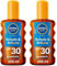 NIVEA SUN Schutz & Bräune Sonnenöl Spray LSF 30 (200 ml), Sonnencreme mit Pro-Melanin-Extrakt für eine ebenmäßige Bräune, sofortiger Sonnenschutz mit UVA/UVB-Filtersystem (Packung mit 2)