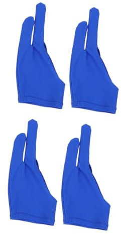 KOMBIUDA 2sets Sketch Gloves Artist Two Finger Glove Protects Tablet Surface Comfortable Size l 2pcs*2