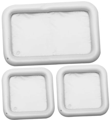 BESTOYARD 3piezas Flotadores Inflables para Bebidas y Alimentos Bandeja De Servicio para Piscina Enfriador De y Reuniones