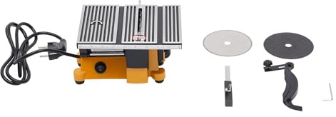 Mini Tischkreissäge 90W Kleine Präzisions-Kreissäge mit 3 Klingen, Einstellbare Schnitttiefe 4-16 mm, Tragbare Tischsäge mini table saw für DIY-Holzbearbeitung & Bastelarbeiten 4500rpm