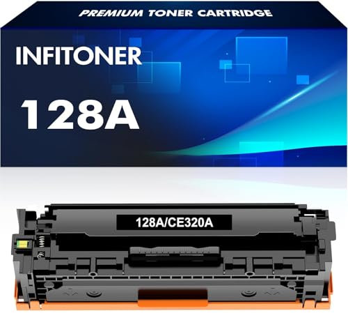 128A CE320A Toner Kompatibel für HP 128A Schwarz CE320A Laserjet Pro CM1415FN Color MFP CP1525N CP1525NW CM1415FN CM1415FNW CM1415 CP1525 ( Schwarz, 1 Pack )