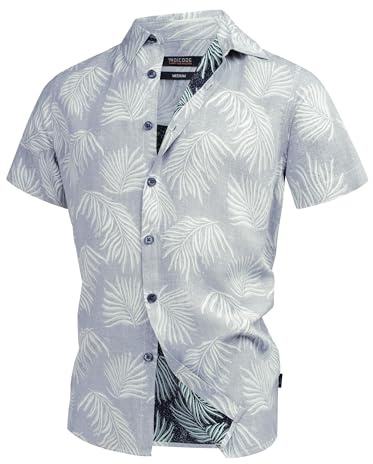 Indicode Herren INMilky Kurzarmhemd mit Kent-Kragen aus Viskose | Herrenhemd für Männer Dark Navy, XXL