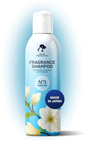 Japan Premium Katzen & Hunde Aromatisches Shampoo | Befeuchtendes Katzenshampoo & Hundeshampoo Sensitiv mit reduziertem Säuregehalt von pH 5,5 | Hundeshampoo Langhaar für Glänzendes Fell | 250 ml