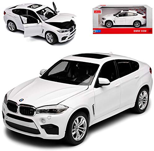 B*M*W X6 M F16 SUV Weiss 2. Generation Ab 2014 1/24 Modell Auto