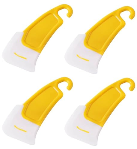 GVSS 4 Pieces Silicone Spatulas 13.8 x 5.5 cm for 3D Printer, Professional for Resin Cleaning and Demoulding, Heat Resistant Non-Stick Tools