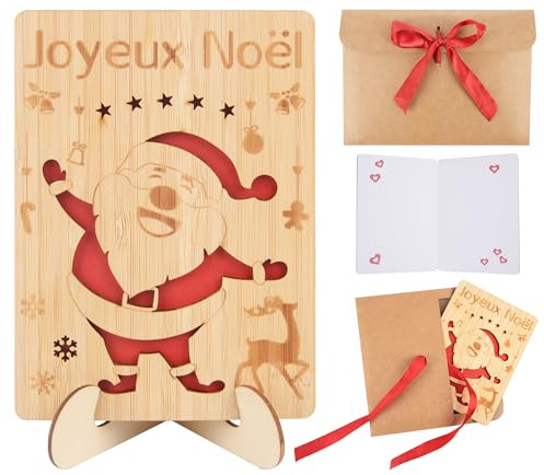 AWCIGG Weihnachtskarte aus Holz