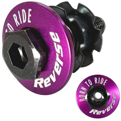 Reverse Alu Top Cap MTB Dirt Barspin Steuersatzkappe Freestyle Rotor M10 Hohl Schraube für Bremszug Leitung