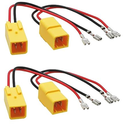 Sound-way 4 x Câbles Adaptateur Faisceau cosse connecteurs fiche pour Haut-parleurs Enceintes Voiture Compatible avec Alfa Romeo, Lancia, Fiat, Citroen, Peugeot