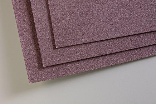 Clairefontaine 197020C Packung (mit 5 Zeichenbögen Pastelmat, 24 x 32 cm, 360 g, ideal für Trockentechniken und Pastell) weinrot