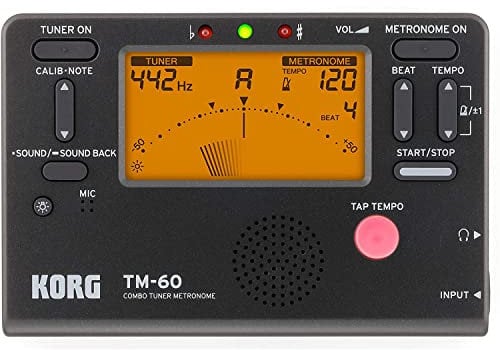 Korg - TM60-BK Combo Tuner Metronome - Black