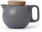 Viva Scandinavia Jaimi V78648 Porzellan-Teekanne, 0,75 l, mit Holzdeckel