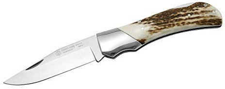 PUMA 310112 IP Taschenmesser Bison Stag Messer, Silber, normal