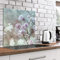 murando Glass Splashback for Kitchen Backsplash Cooker Protector Tempered Glass Decorative Wall Art Panel Heat Resistant Graphic 60x60 cm / 24x24 Flowers Nature Field Meadow b-B-0456-aq-a