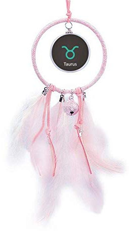 Beauty Gift Traumfänger mit Sternbild Mai April Stier kleine Glocke Schlafzimmer Dekor