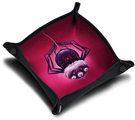 Immersion Würfelbrett aus Neopren, Würfelschale, Zubehör für Würfelspiele und Gesellschaftspiele, Motiv: Spider Tong