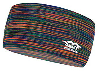 P.A.C. Merino Headband - Funktionsstirnband, Schweißband, Outdoortuch, nahtloses Stirnband, Sport Headband, Ohrenschutz, verschiedenste Designs, Unisex, Multi Rainbows Einheitsgröße