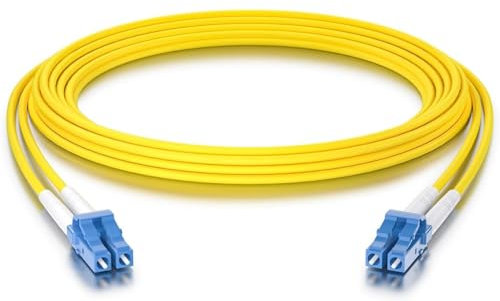 10Gtek [4 Stück] LC zu LC OS2 Singlemode Duplex 0.5-Meter, LWL Glasfaser Patchkabel Fibre Optic Patch Cable 9/125μm LSZH für SMF SFP SFP+ Transceiver, Yellow