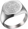 Joliernelle Herren Kompass Ring Silber Siegelring Edelstahl Reisegeschenk Größe 64