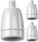 ledscom.de 3 Stück E27 Fassung, Porzellan, weiß, 230V AC, max. 300W