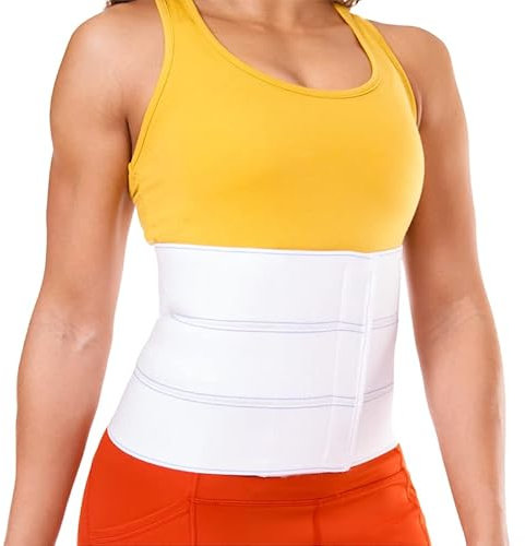 BraceAbility Plus Size Bariatric Abdominal Magen Binder mit Extra-Large Bauchstützband, Big Mens oder Womens Adipositas Gürtel, Bauchumschlag nach Operation, Taillenkompressionshernie Behandlung (XL)