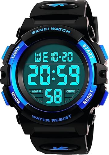 Kids Watch, Boys Watch Waterproof Digital Sport Alarm Calendar Analog Watch